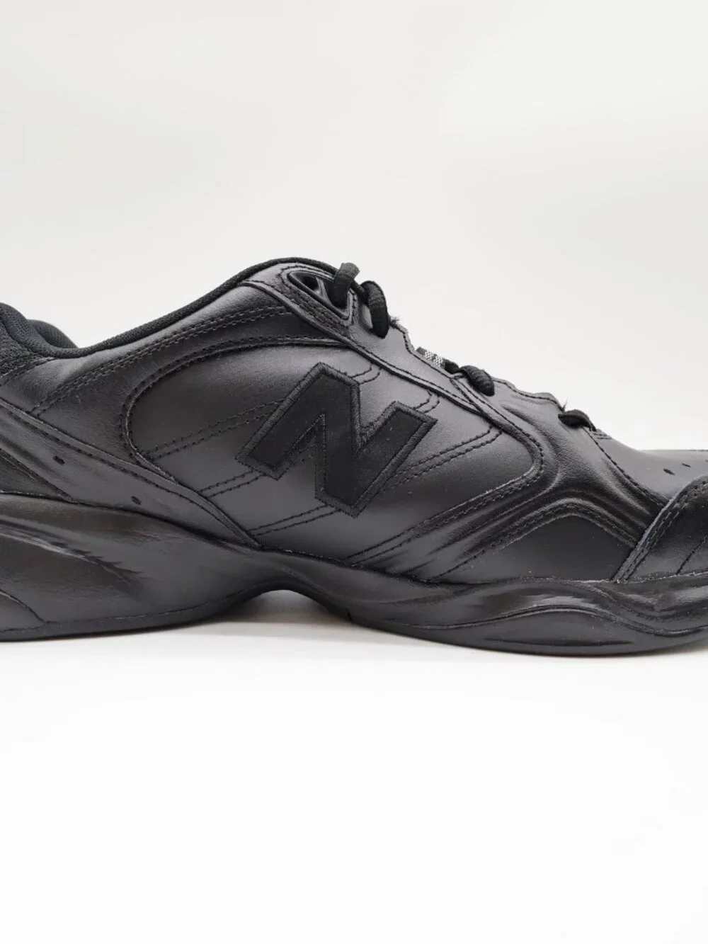 New Balance 624 Men's 10 2E Black Leather Training Shoes MX624AB2